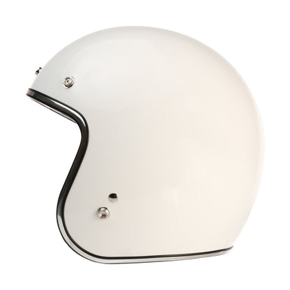 Prima Helmet (White, 3/4 Open Face)
