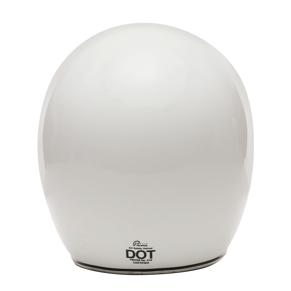 Prima Helmet (White, 3/4 Open Face)