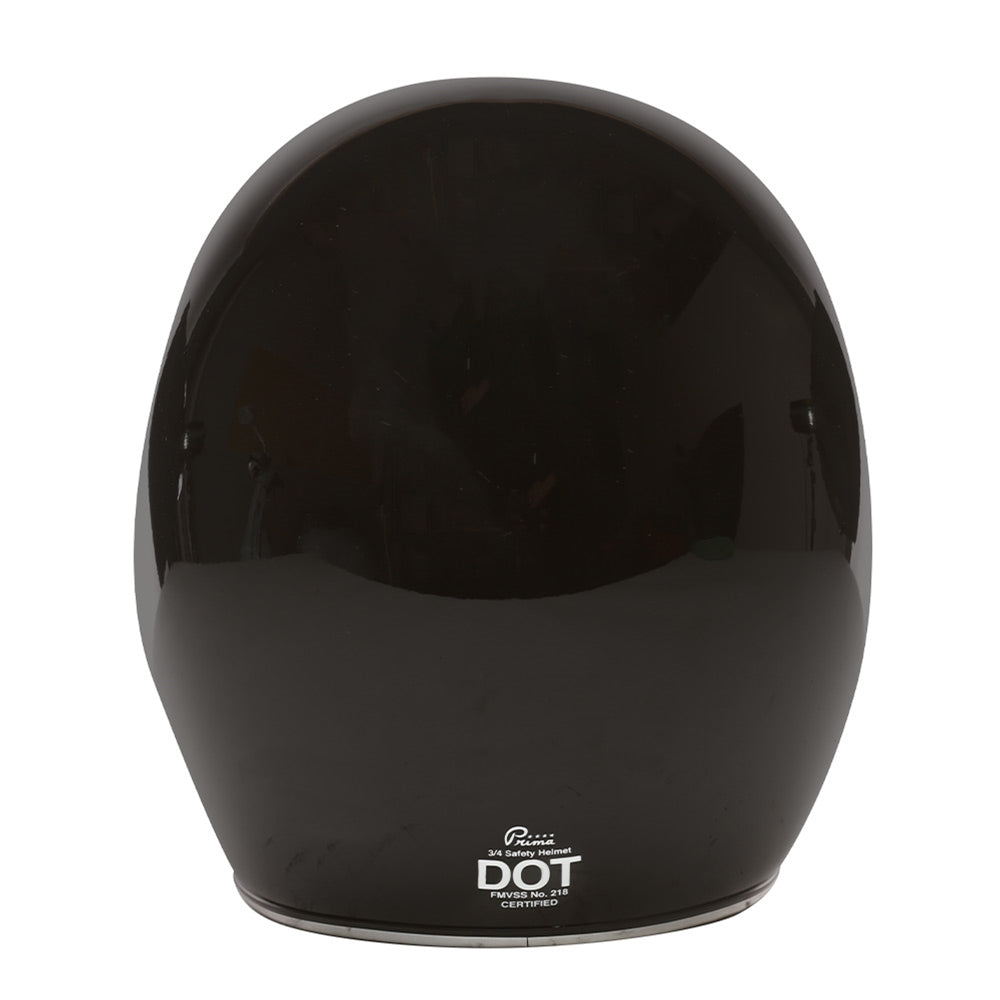Prima Helmet (Black, 3/4 Open Face)