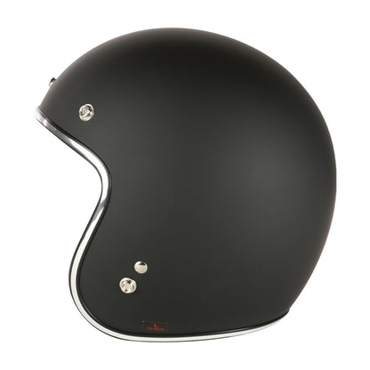 Prima Helmet (Matte Black, 3/4 Open Face)