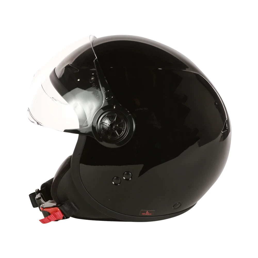 Prima Helmet (Black, With Shield) Genuine Color Matched