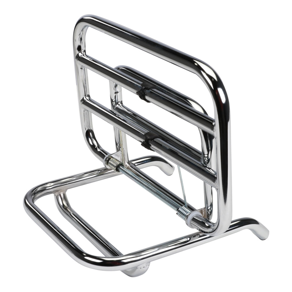 Chrome Back Rack Prima Rear Rack (Chrome); Royal Alloy GT150, GP 300S – Scooterworks Chicago