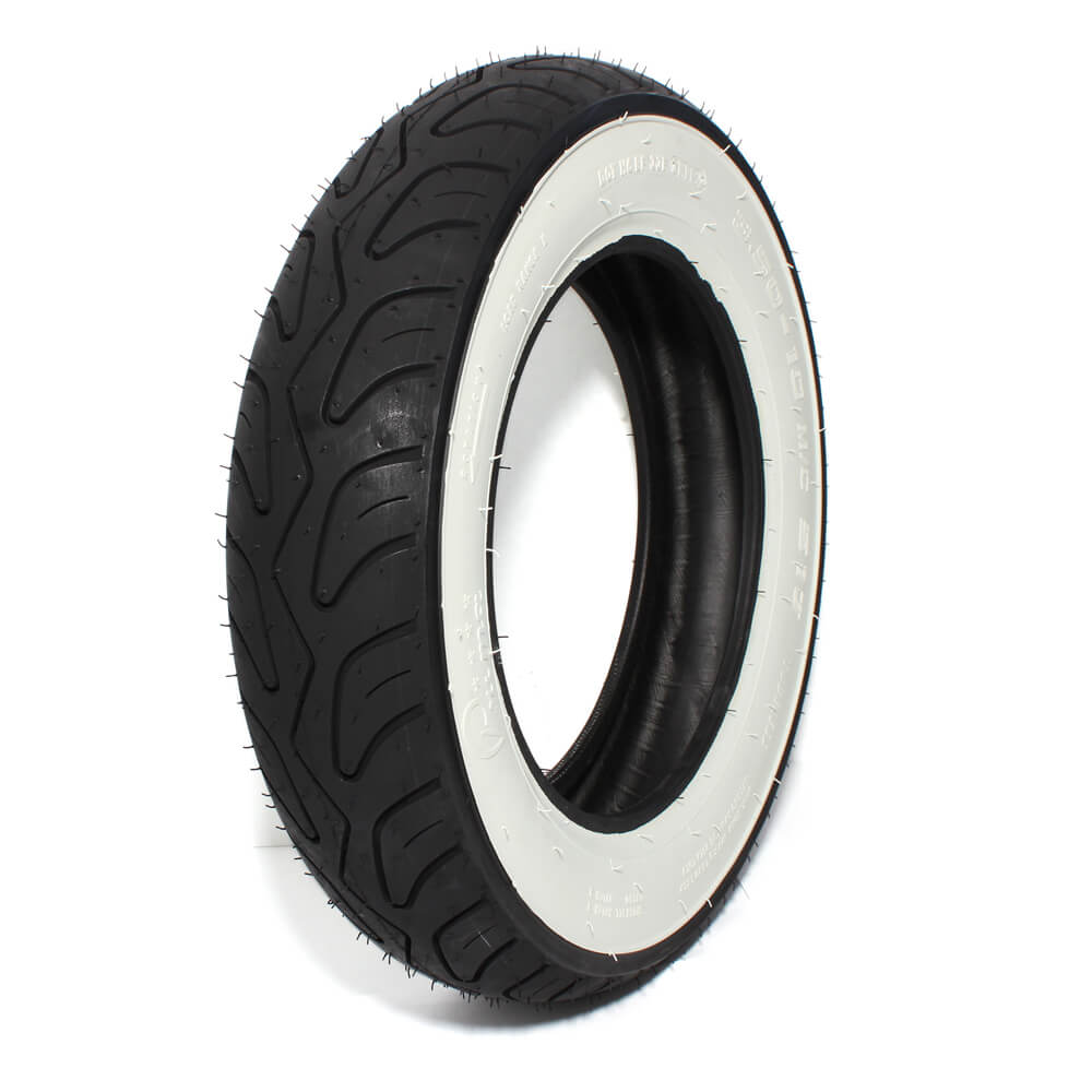 Prima Whitewall Scooter Tire; 3.50-10 - TUBELESS