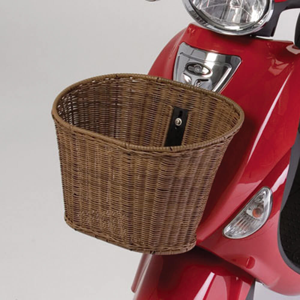 Prima Front Basket; Genuine Buddy - Wicker